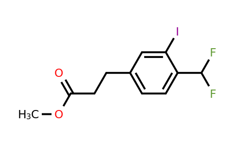 1261444-51-2 | Methyl 3-(4'-(difluoromethyl)-3'-iodophenyl)propionate