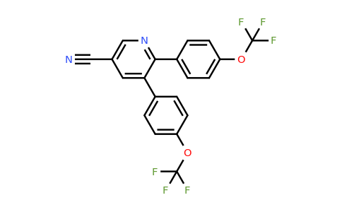 1261445-52-6 | 5,6-Bis(4-(trifluoromethoxy)phenyl)nicotinonitrile