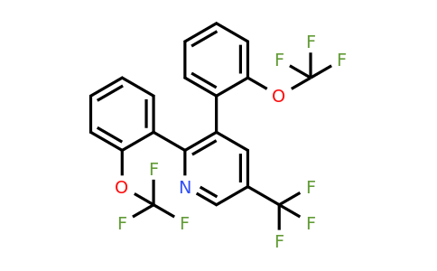 1261445-91-3 | 2,3-Bis(2-(trifluoromethoxy)phenyl)-5-(trifluoromethyl)pyridine
