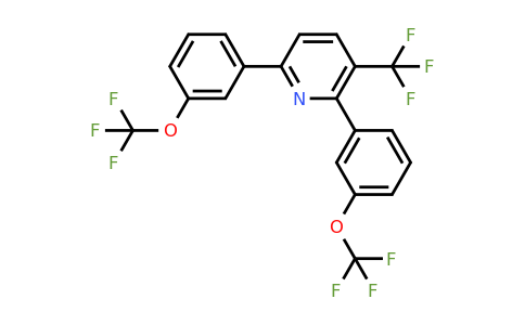1261445-93-5 | 2,6-Bis(3-(trifluoromethoxy)phenyl)-3-(trifluoromethyl)pyridine