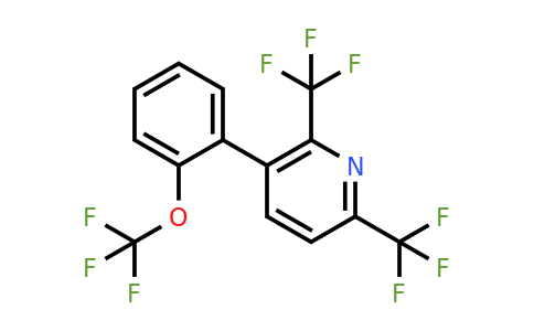 1261445-98-0 | 2,6-Bis(trifluoromethyl)-3-(2-(trifluoromethoxy)phenyl)pyridine
