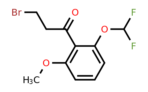 1261446-49-4 | 3-Bromo-2'-(difluoromethoxy)-6'-methoxypropiophenone