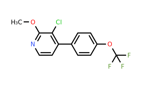 1261447-00-0 | 3-Chloro-2-methoxy-4-(4-(trifluoromethoxy)phenyl)pyridine