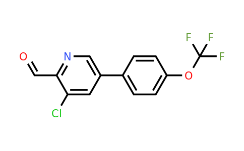 1261447-48-6 | 3-Chloro-5-(4-(trifluoromethoxy)phenyl)picolinaldehyde