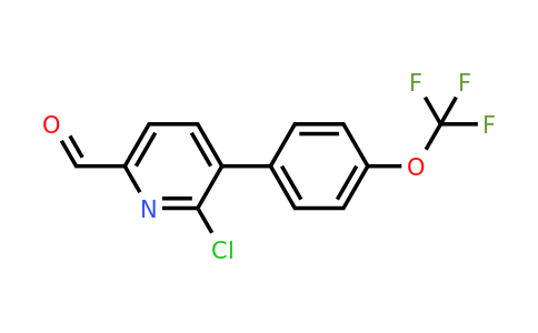 1261447-52-2 | 6-Chloro-5-(4-(trifluoromethoxy)phenyl)picolinaldehyde