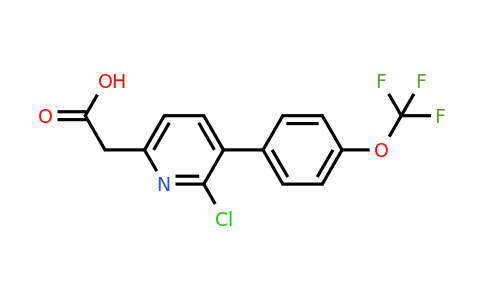 1261447-54-4 | 2-Chloro-3-(4-(trifluoromethoxy)phenyl)pyridine-6-acetic acid