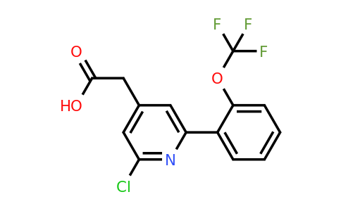 1261447-62-4 | 2-Chloro-6-(2-(trifluoromethoxy)phenyl)pyridine-4-acetic acid
