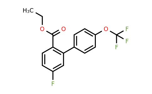 1261447-63-5 | Ethyl 5-fluoro-4'-(trifluoromethoxy)biphenyl-2-carboxylate
