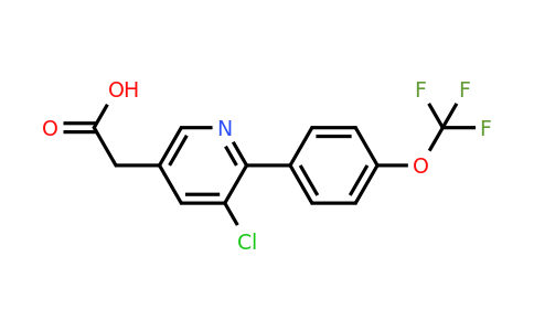 1261447-64-6 | 3-Chloro-2-(4-(trifluoromethoxy)phenyl)pyridine-5-acetic acid