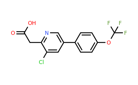 1261447-67-9 | 3-Chloro-5-(4-(trifluoromethoxy)phenyl)pyridine-2-acetic acid