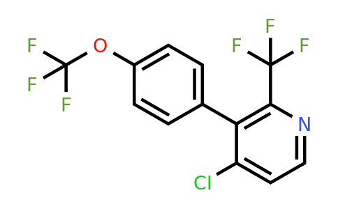 1261447-87-3 | 4-Chloro-3-(4-(trifluoromethoxy)phenyl)-2-(trifluoromethyl)pyridine