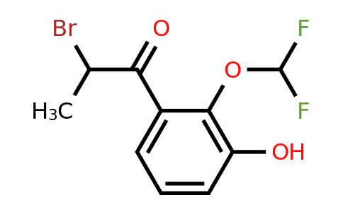 1261448-33-2 | 2-Bromo-3'-hydroxy-2'-(difluoromethoxy)propiophenone