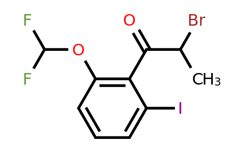 1261448-50-3 | 2-Bromo-2'-iodo-6'-(difluoromethoxy)propiophenone
