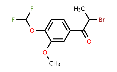 1261448-84-3 | 2-Bromo-3'-methoxy-4'-(difluoromethoxy)propiophenone