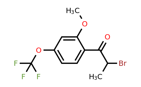 1261449-01-7 | 2-Bromo-2'-methoxy-4'-(trifluoromethoxy)propiophenone