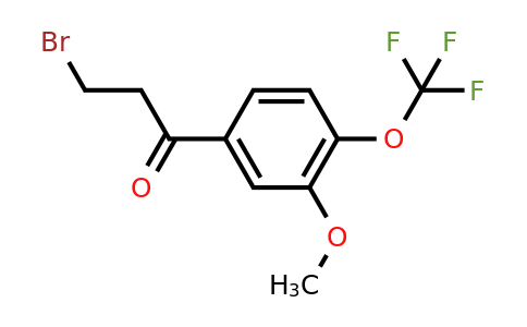 1261449-05-1 | 3-Bromo-3'-methoxy-4'-(trifluoromethoxy)propiophenone