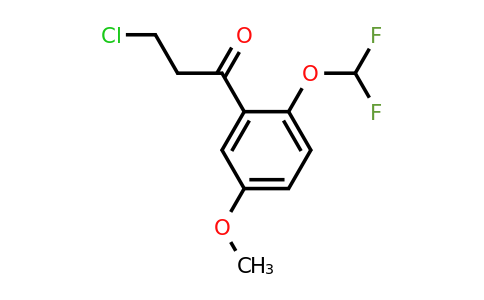 1261449-19-7 | 3-Chloro-2'-(difluoromethoxy)-5'-methoxypropiophenone