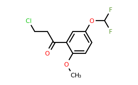 1261449-21-1 | 3-Chloro-5'-(difluoromethoxy)-2'-methoxypropiophenone