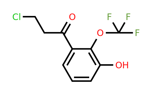 1261449-80-2 | 3-Chloro-3'-hydroxy-2'-(trifluoromethoxy)propiophenone