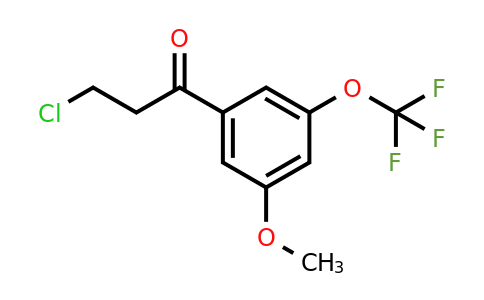 1261450-18-3 | 3-Chloro-3'-methoxy-5'-(trifluoromethoxy)propiophenone
