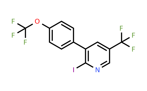 1261450-89-8 | 2-Iodo-3-(4-(trifluoromethoxy)phenyl)-5-(trifluoromethyl)pyridine