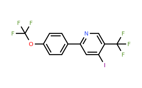 1261450-91-2 | 4-Iodo-2-(4-(trifluoromethoxy)phenyl)-5-(trifluoromethyl)pyridine