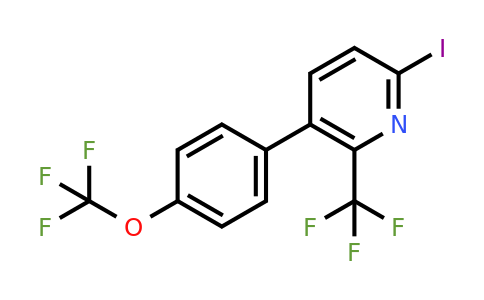 1261450-92-3 | 6-Iodo-3-(4-(trifluoromethoxy)phenyl)-2-(trifluoromethyl)pyridine
