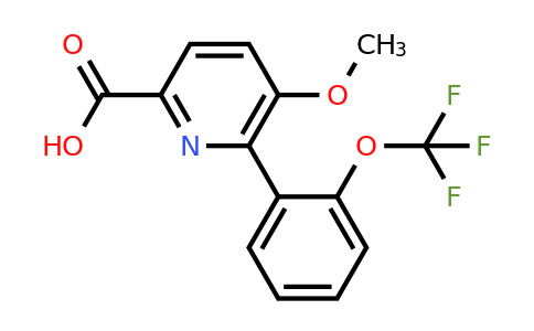 1261451-07-3 | 5-Methoxy-6-(2-(trifluoromethoxy)phenyl)picolinic acid