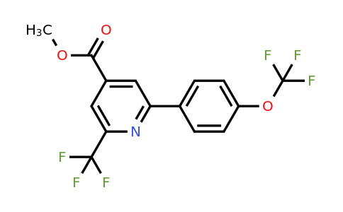 1261451-28-8 | Methyl 2-(4-(trifluoromethoxy)phenyl)-6-(trifluoromethyl)isonicotinate