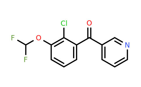 1261451-45-9 | 3-(2-Chloro-3-(difluoromethoxy)benzoyl)pyridine