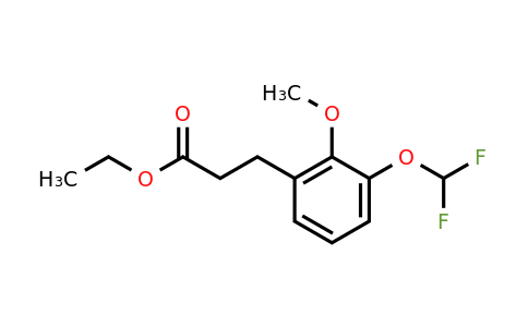 1261451-63-1 | Ethyl 3-(3'-(difluoromethoxy)-2'-methoxyphenyl)propionate