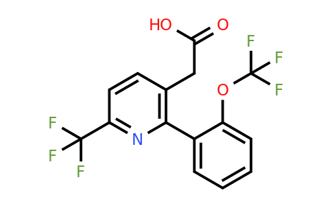 1261452-39-4 | 2-(2-(Trifluoromethoxy)phenyl)-6-(trifluoromethyl)pyridine-3-acetic acid