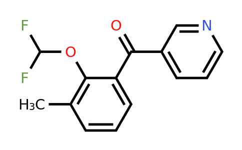 1261453-12-6 | 3-(2-(Difluoromethoxy)-3-methylbenzoyl)pyridine