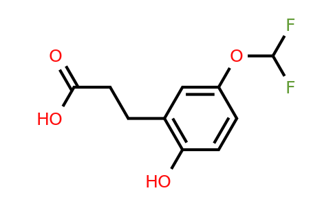 1261453-54-6 | 3-(5'-(Difluoromethoxy)-2'-hydroxyphenyl)propionic acid