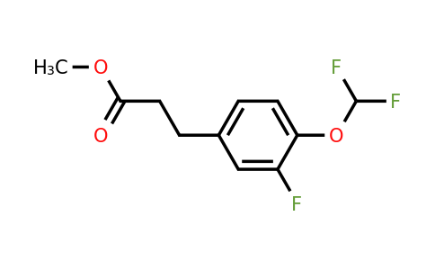 1261453-60-4 | Methyl 3-(4'-(difluoromethoxy)-3'-fluorophenyl)propionate