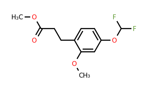 1261453-71-7 | Methyl 3-(4'-(difluoromethoxy)-2'-methoxyphenyl)propionate