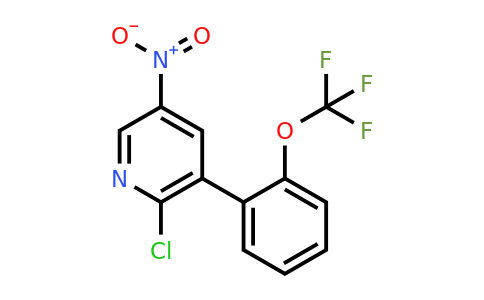 1261454-59-4 | 2-Chloro-5-nitro-3-(2-(trifluoromethoxy)phenyl)pyridine