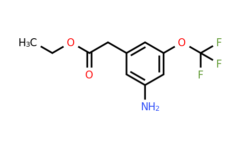 1261455-34-8 | Ethyl 3-amino-5-(trifluoromethoxy)phenylacetate