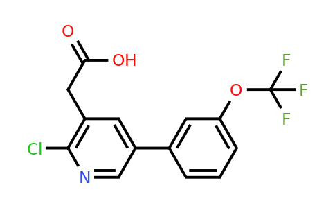 1261456-51-2 | 2-Chloro-5-(3-(trifluoromethoxy)phenyl)pyridine-3-acetic acid