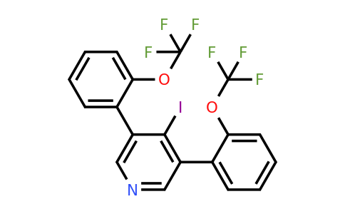 1261456-60-3 | 3,5-Bis(2-(trifluoromethoxy)phenyl)-4-iodopyridine