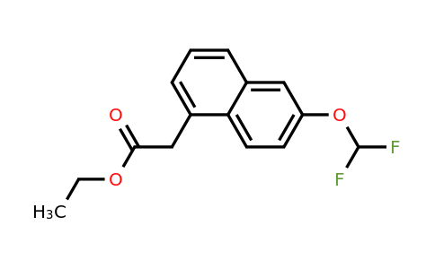 1261457-23-1 | Ethyl 2-(difluoromethoxy)naphthalene-5-acetate