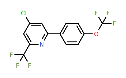 1261457-40-2 | 4-Chloro-2-(4-(trifluoromethoxy)phenyl)-6-(trifluoromethyl)pyridine