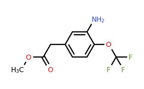 1261458-60-9 | Methyl 3-amino-4-(trifluoromethoxy)phenylacetate