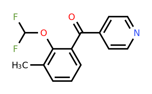 1261458-89-2 | 4-(2-(Difluoromethoxy)-3-methylbenzoyl)pyridine