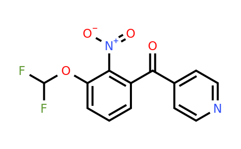1261459-00-0 | 4-(3-(Difluoromethoxy)-2-nitrobenzoyl)pyridine