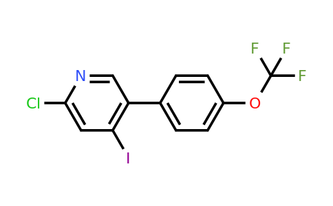 1261460-59-6 | 2-Chloro-4-iodo-5-(4-(trifluoromethoxy)phenyl)pyridine