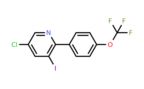 1261460-73-4 | 5-Chloro-3-iodo-2-(4-(trifluoromethoxy)phenyl)pyridine
