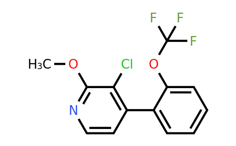 1261460-99-4 | 3-Chloro-2-methoxy-4-(2-(trifluoromethoxy)phenyl)pyridine