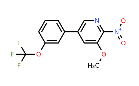 1261461-86-2 | 3-Methoxy-2-nitro-5-(3-(trifluoromethoxy)phenyl)pyridine