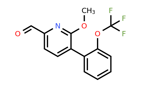 1261463-53-9 | 6-Methoxy-5-(2-(trifluoromethoxy)phenyl)picolinaldehyde